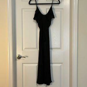 Black silk dress